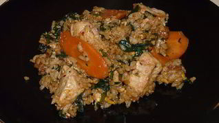 Рис с курицей в азиатском стиле