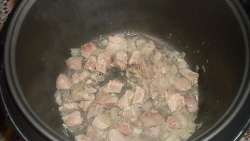 рис с мясом и овощами в мультиварке