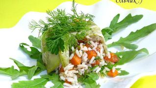 Рис с овощами и куриным филе