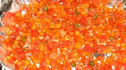 рис с овощами и куриным филе