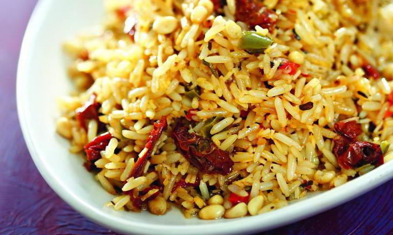 Рецепт риса с перцема и вялеными помидорами