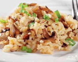 Рис с шампиньонами