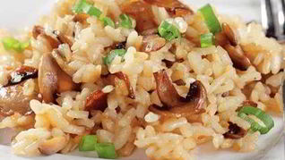 Рис с шампиньонами