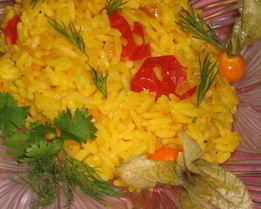 Рис шафрановый с ноткой имбиря