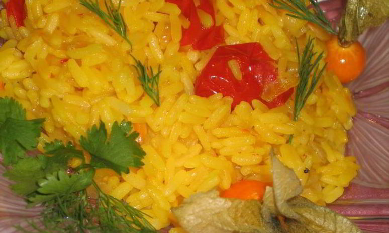 Рецепт риса шафранового с ноткого имбири