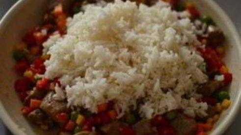 рис со свининой