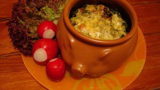 Рис в горшочке в духовке