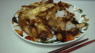 Японский рис с курицей