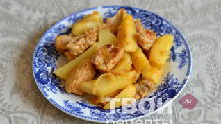 Жареная картошка с мясом