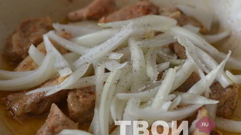 жареная картошка с мясом