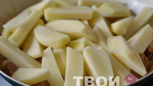 жареная картошка с мясом