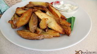 Жареный молодой картофель