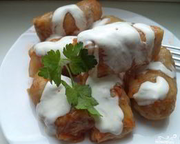 Голубцы из квашеной капусты