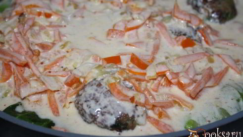 голубцы из молодой капусты с говядиной и красным рисом рубин