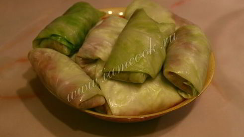 голубцы с фаршем и рисом