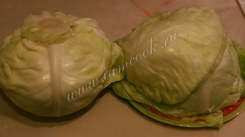 голубцы с фаршем и рисом