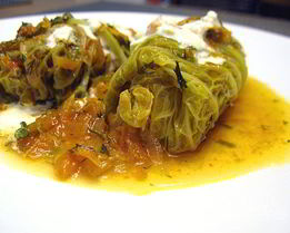 Голубцы с морепродуктами