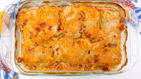 голубцы в томатно-сметанном соусе в духовке