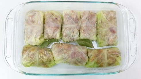 голубцы в томатно-сметанном соусе в духовке