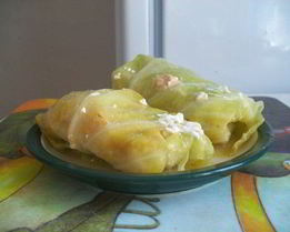 Горячие голубцы в сметане