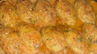Ленивые голубцы из мясного фарша в томатном соусе
