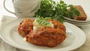 Ленивые голубцы с красной капустой