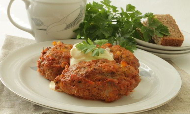 Рецепт ленивых голубцов с красной капустой