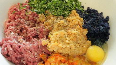 ленивые голубцы с красной капустой