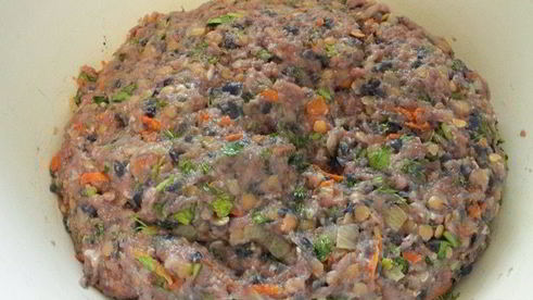 ленивые голубцы с красной капустой