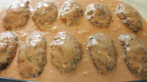 ленивые голубцы с красной капустой