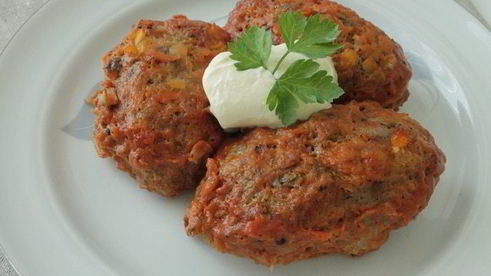 ленивые голубцы с красной капустой