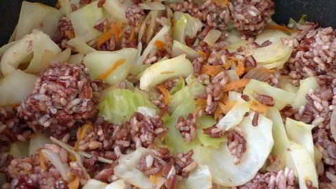 ленивые голубцы с куриным фаршем в мультиварке