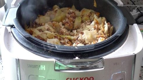 ленивые голубцы с куриным фаршем в мультиварке