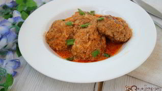 Ленивые голубцы в томатно-сметанном соусе