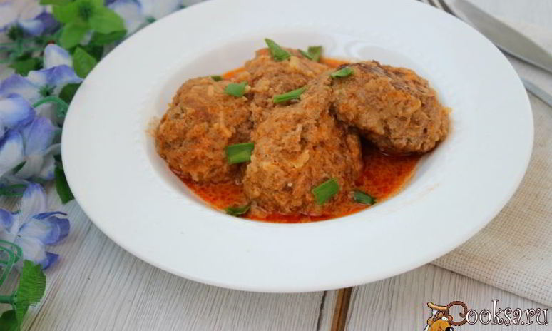 Рецепт ленивых голубцов в томатно-сметанном соусе