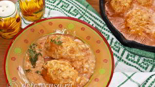 Ленивые голубцы в томатном соусе