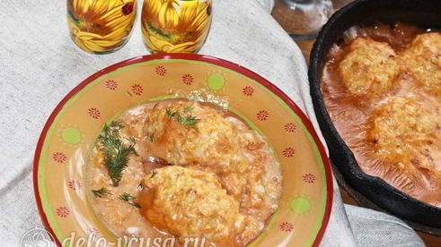 ленивые голубцы в томатном соусе