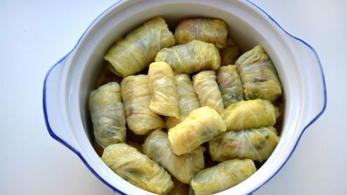 постные голубцы из пекинской капусты