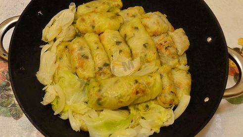 постные голубцы с грибами и рисом