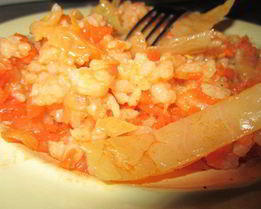 Постные ленивые голубцы