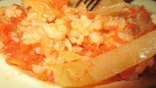 Постные ленивые голубцы