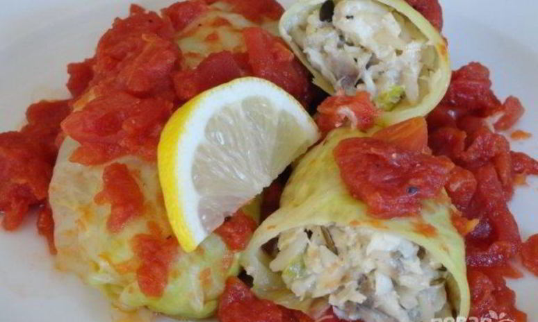 Рецепт рыбных голубцов