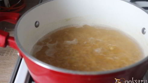 горохово-картофельное пюре с жареным луком