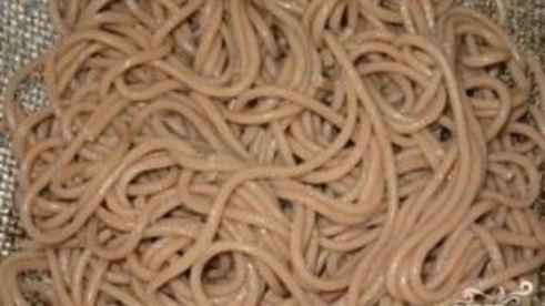 гречневая лапша со свининой