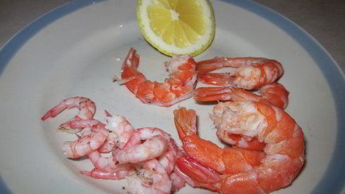 гречневая лапша соба с грибами и креветками