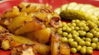 Белые грибы с картошкой