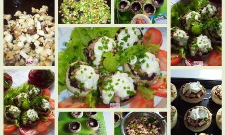 Рецепт фаршированных шампиньонов