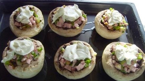 фаршированные шампиньоны