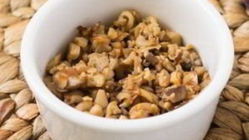 грибы, фаршированные сыром, в духовке