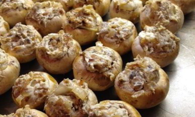 Рецепт грибов фаршированных в духовке